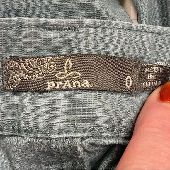 PRANA Larissa Knicker Bermuda Shorts Blue Women’s Size 0 - Picture 6 of 6